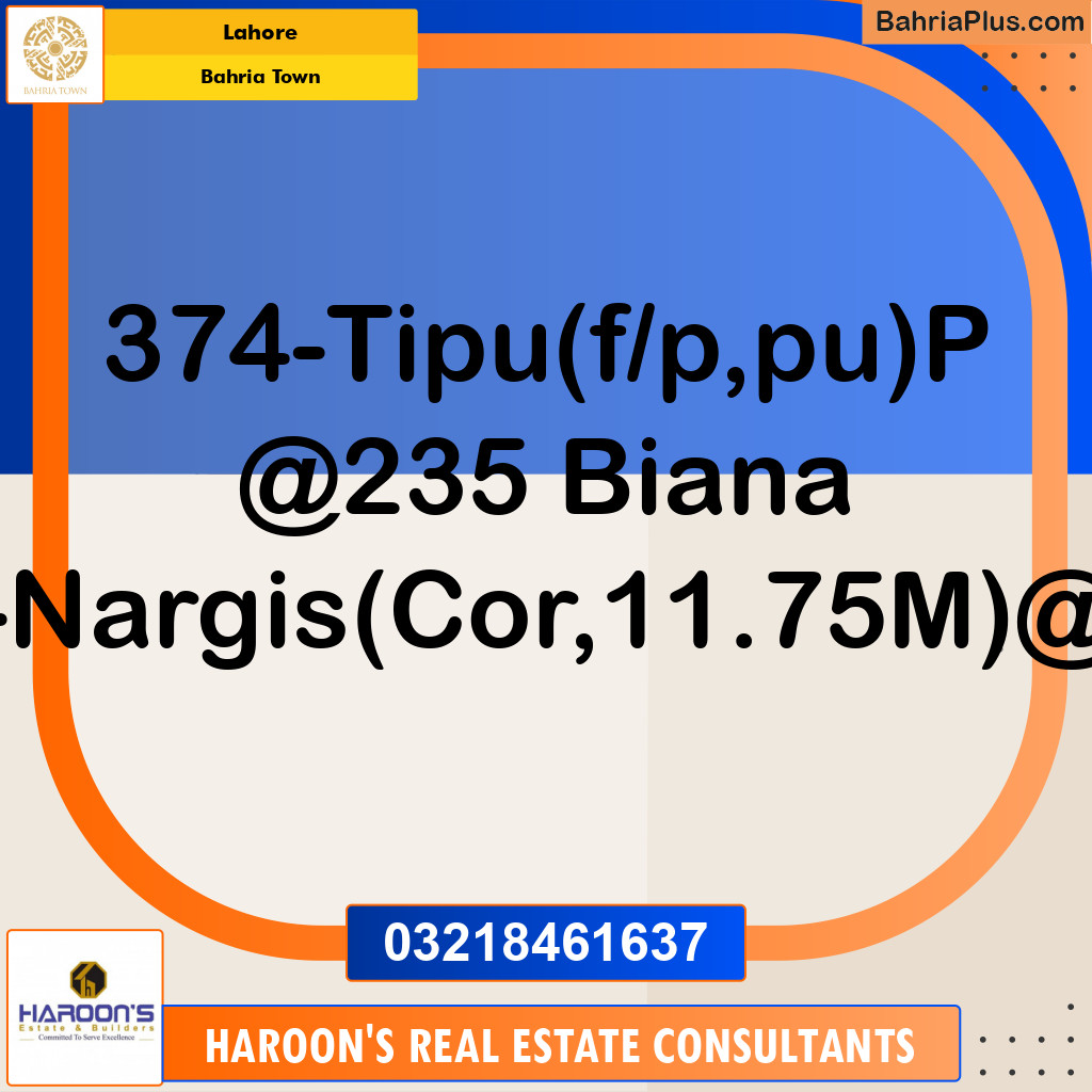Residential Plot for Sale in Bahria Town, Lahore - (BP-183987)