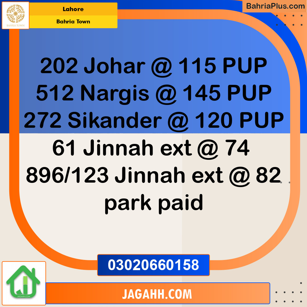 Residential Plot for Sale in Bahria Town, Lahore - (BP-184038)