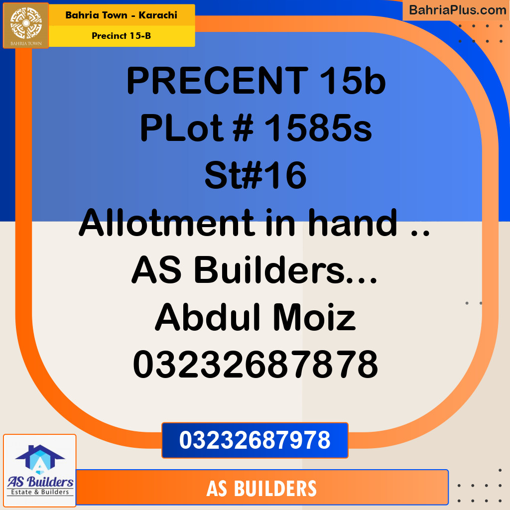 125 Sq. Yards Residential Plot for Sale in Precinct 15-B -  Bahria Town, Karachi - (BP-184039)