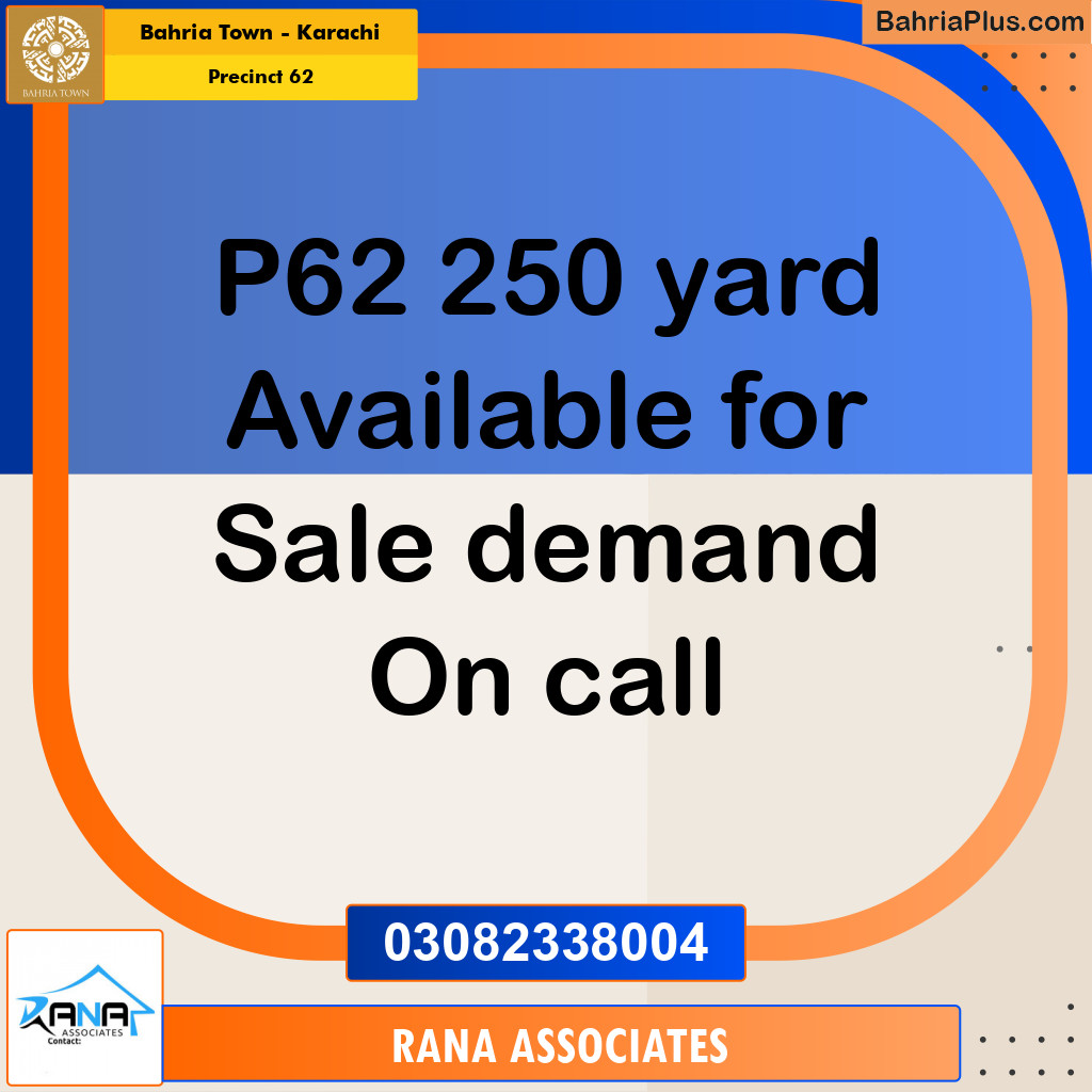 Residential Plot for Sale in Precinct 62 -  Bahria Town, Karachi - (BP-184092)