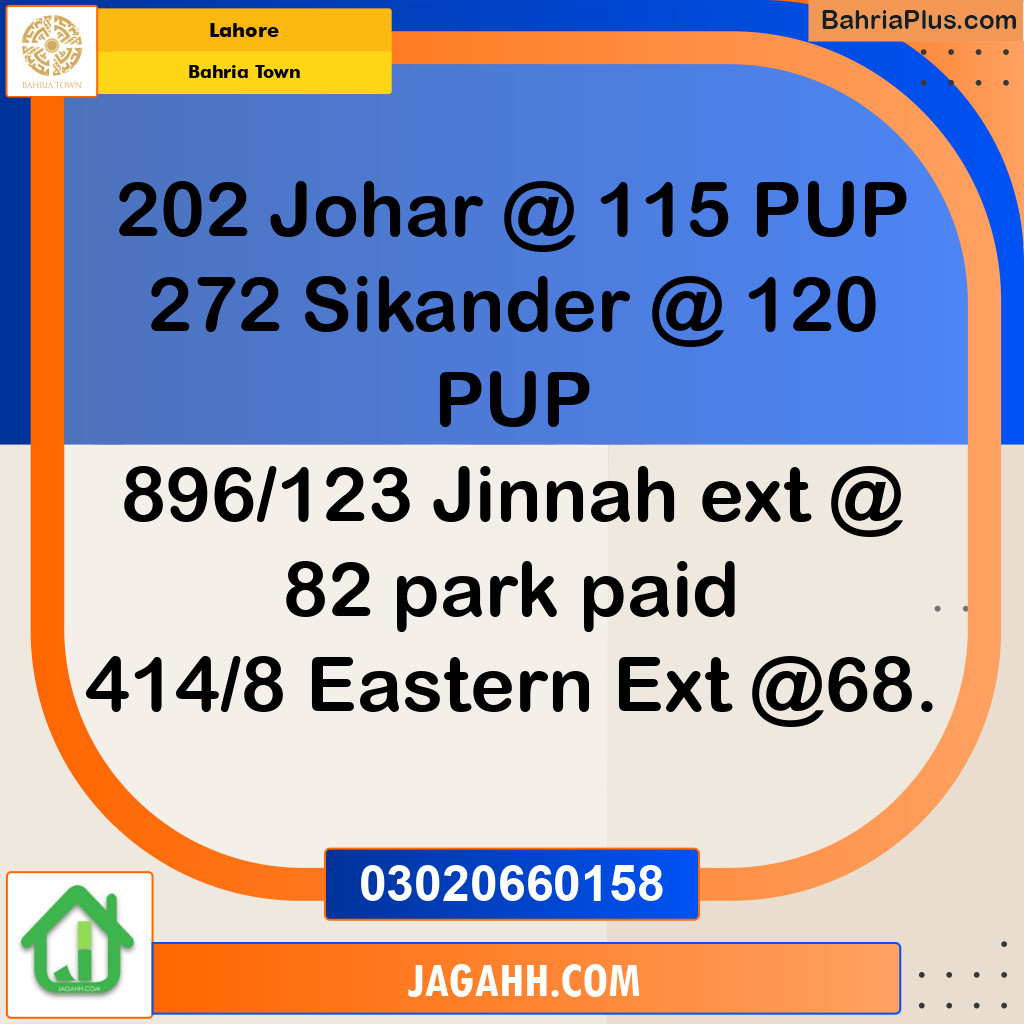 Residential Plot for Sale in Bahria Town, Lahore - (BP-184105)