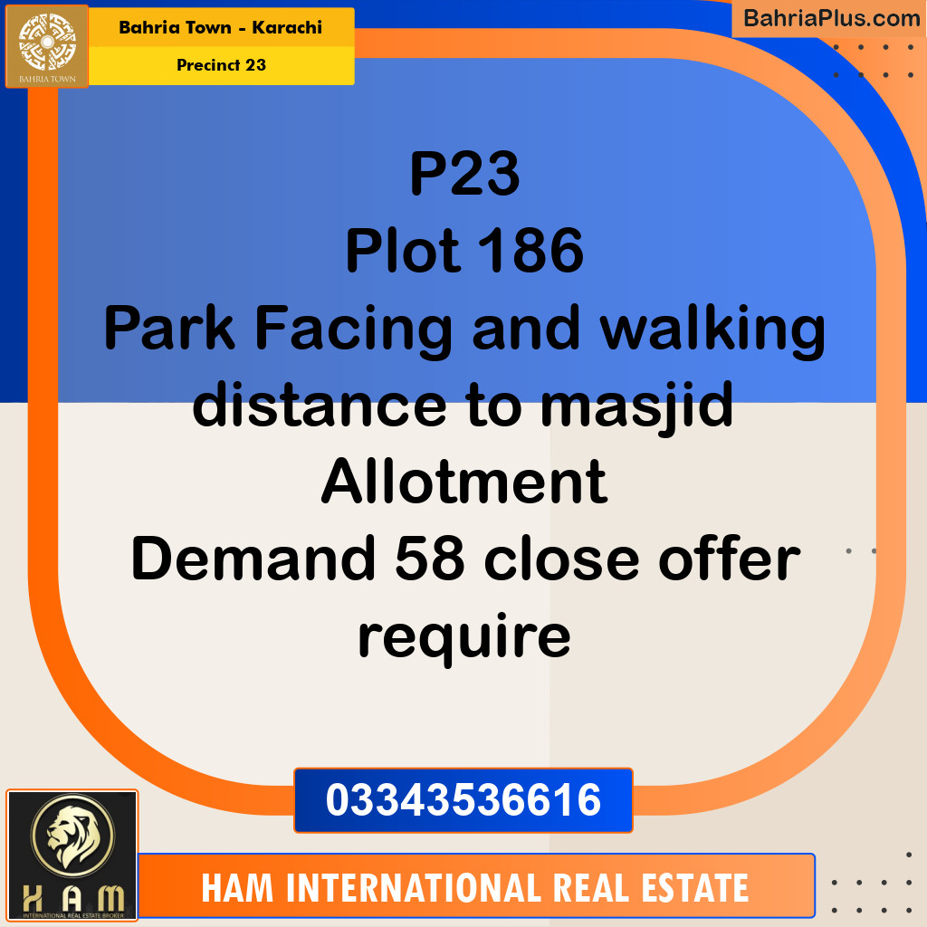 125 Sq. Yards Residential Plot for Sale in Precinct 23 -  Bahria Town, Karachi - (BP-184193)
