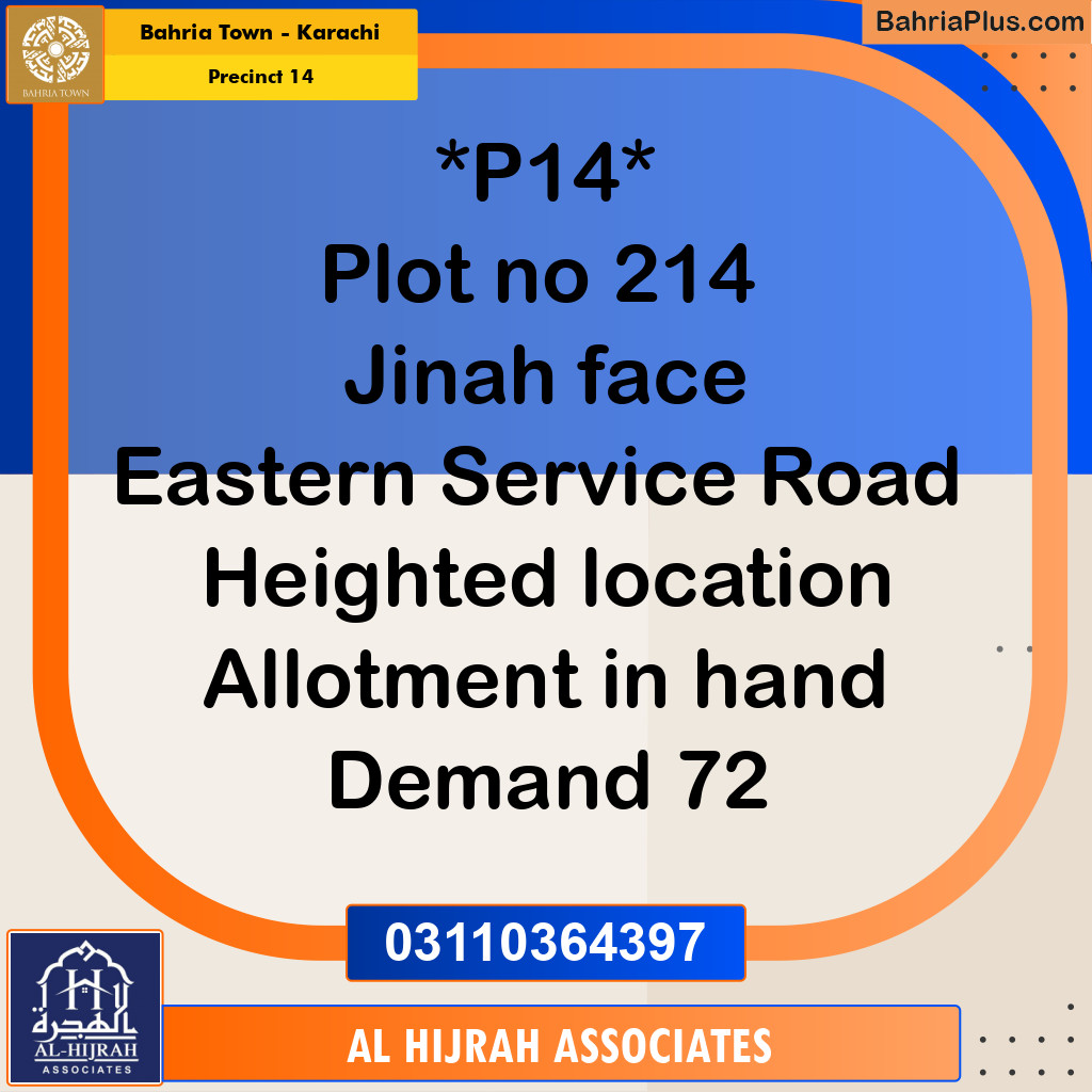125 Sq. Yards Residential Plot for Sale in Precinct 14 -  Bahria Town, Karachi - (BP-184225)