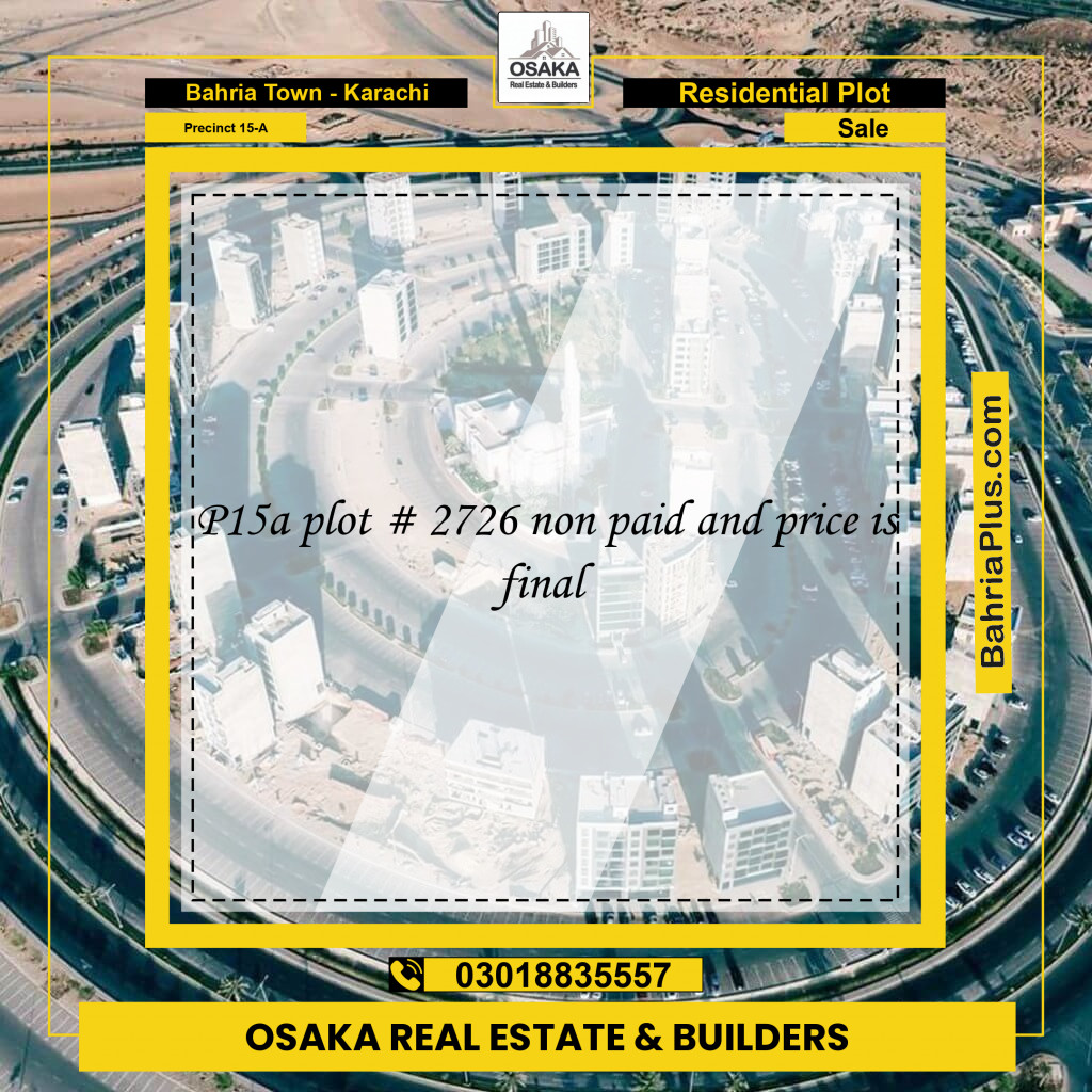 125 Sq. Yards Residential Plot for Sale in Precinct 15-A -  Bahria Town, Karachi - (BP-184347)