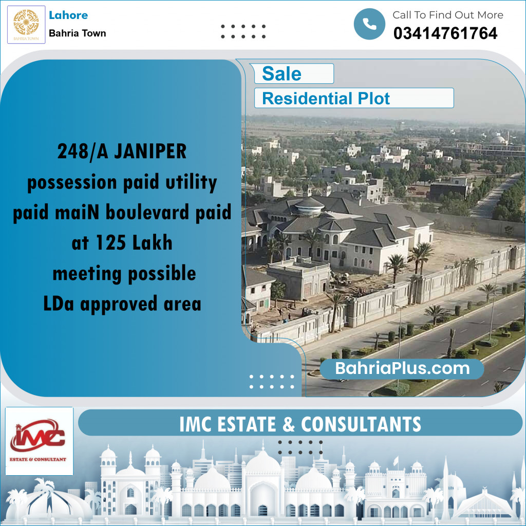 Residential Plot for Sale in Bahria Town, Lahore - (BP-184391)