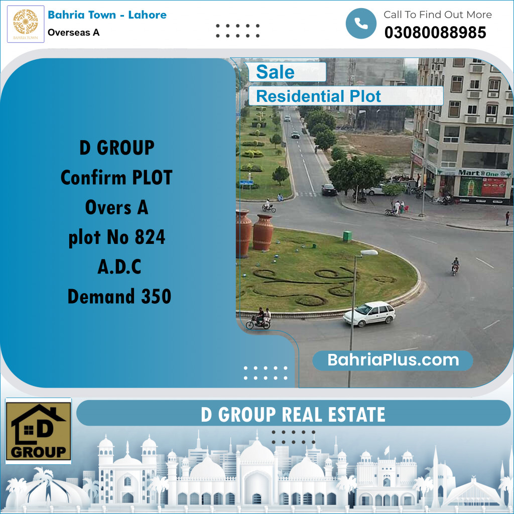 Residential Plot for Sale in Overseas A -  Bahria Town, Lahore - (BP-184405)