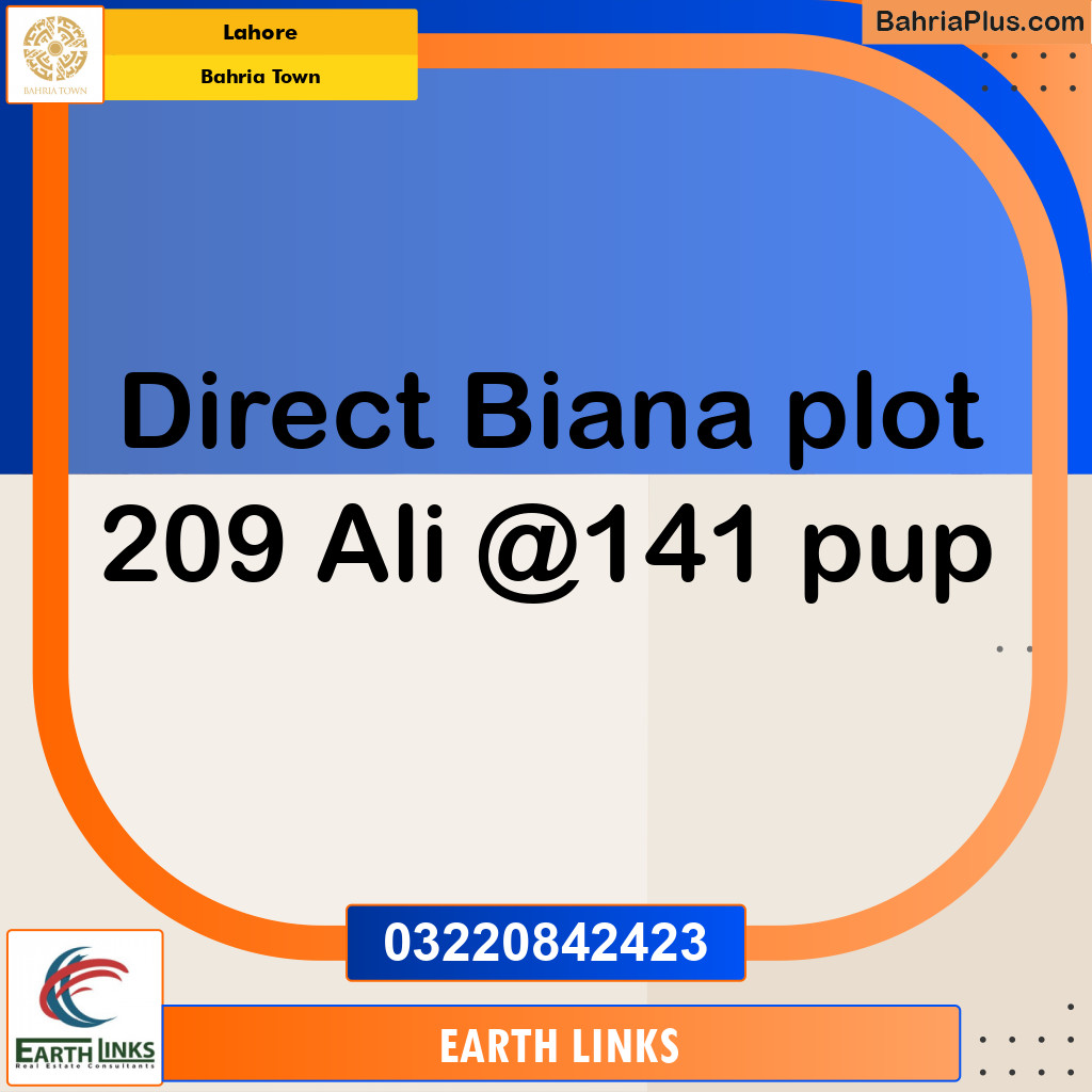 Residential Plot for Sale in Bahria Town, Lahore - (BP-184415)