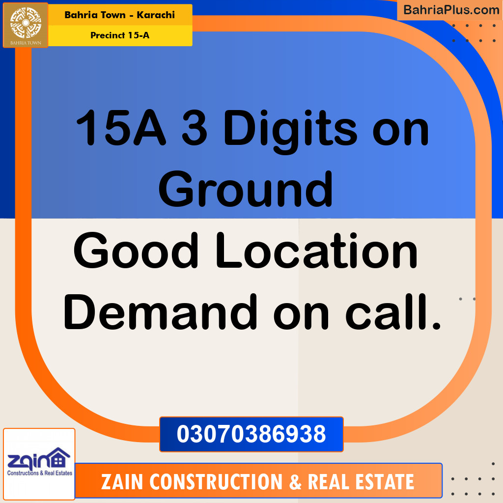 125 Sq. Yards Residential Plot for Sale in Precinct 15-A -  Bahria Town, Karachi - (BP-184713)