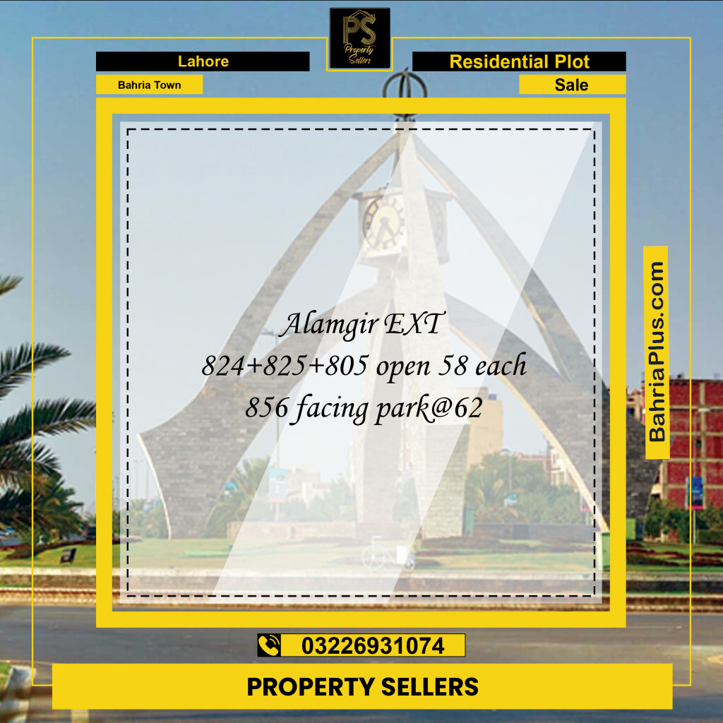 Residential Plot for Sale in Bahria Town, Lahore - (BP-184787)