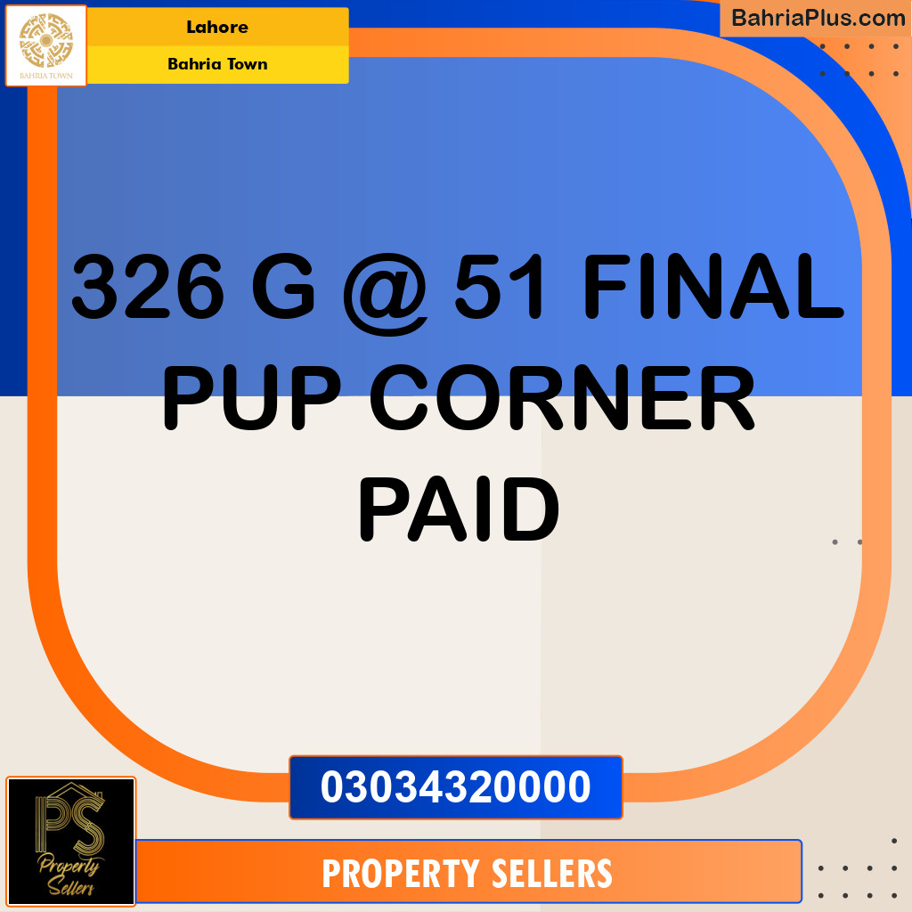 Residential Plot for Sale in Bahria Town, Lahore - (BP-184814)