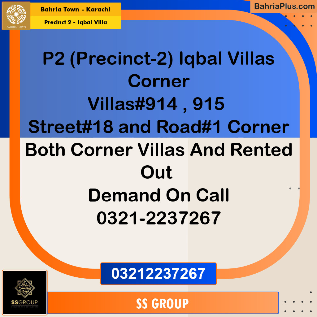Residential Plot for Sale in Precinct 2 - Iqbal Villa - Bahria Town, Karachi - (BP-184837)