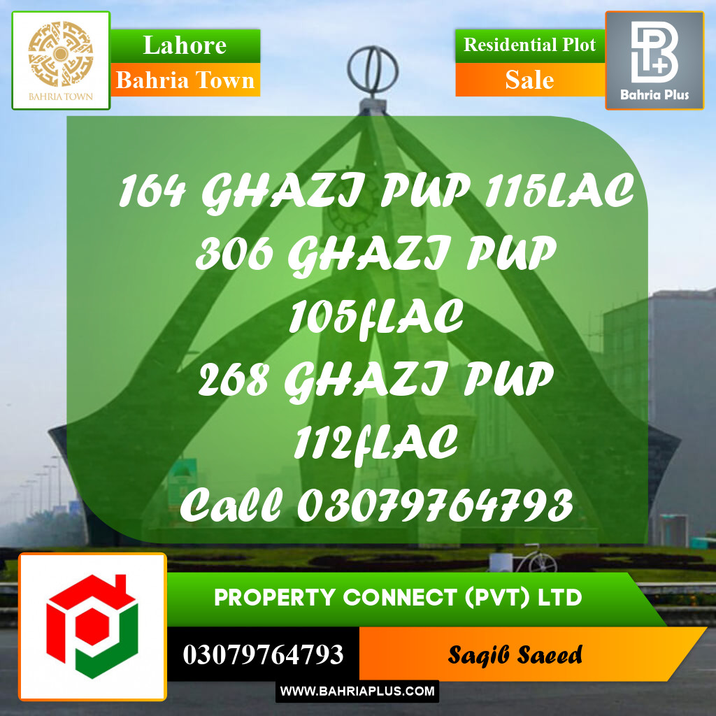 Residential Plot for Sale in Bahria Town, Lahore - (BP-184912)