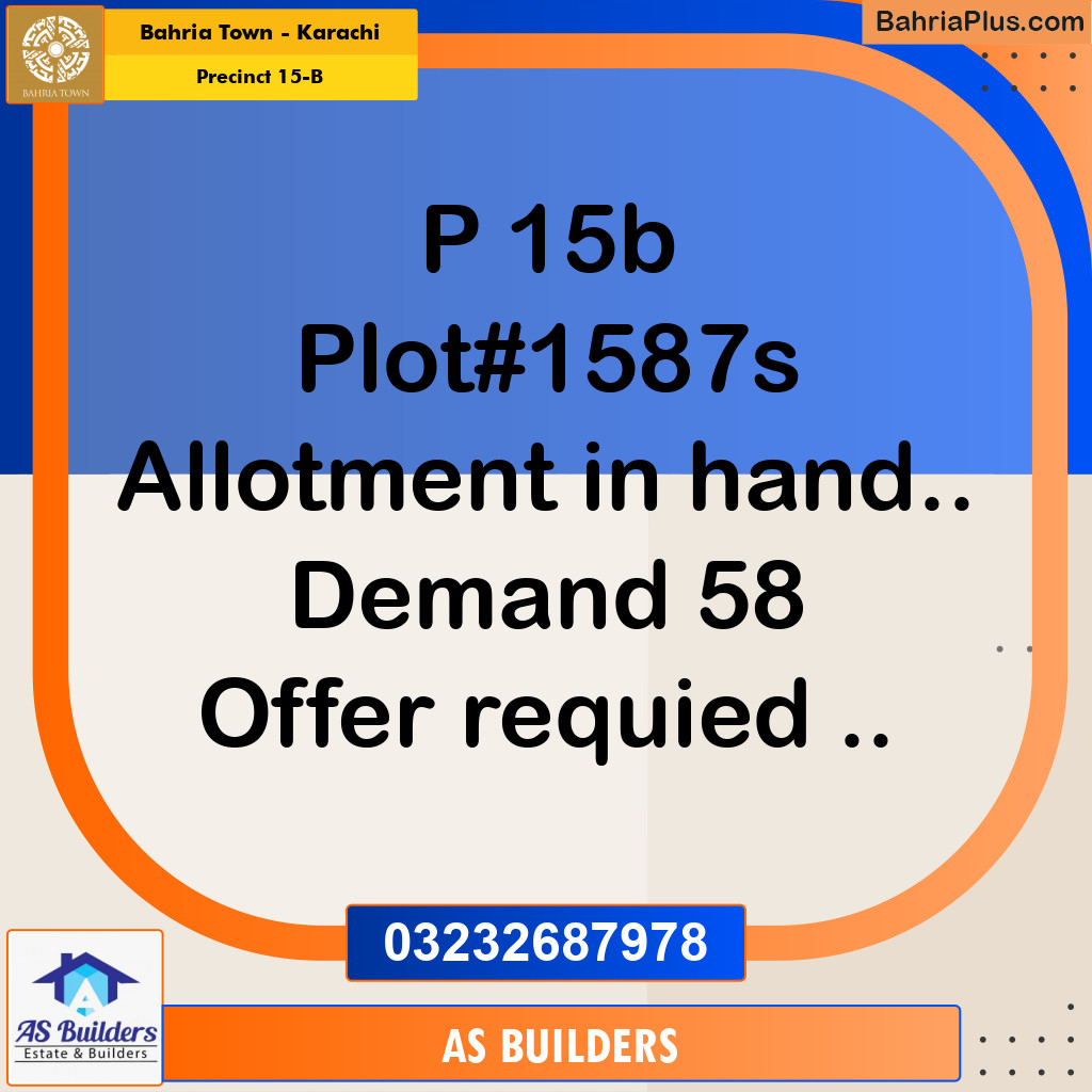 125 Sq. Yards Residential Plot for Sale in Precinct 15-B -  Bahria Town, Karachi - (BP-185047)