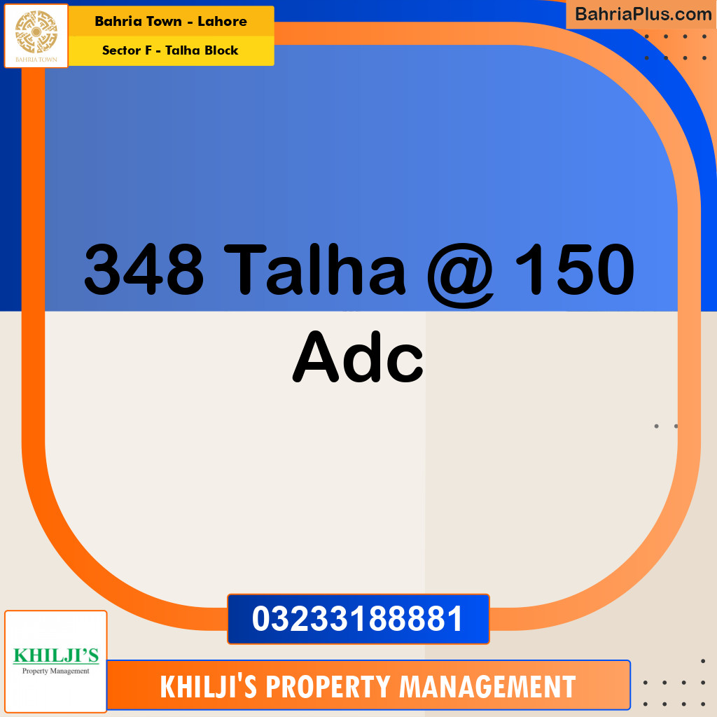 Residential Plot for Sale in Sector F - Talha Block -  Bahria Town, Lahore - (BP-185081)