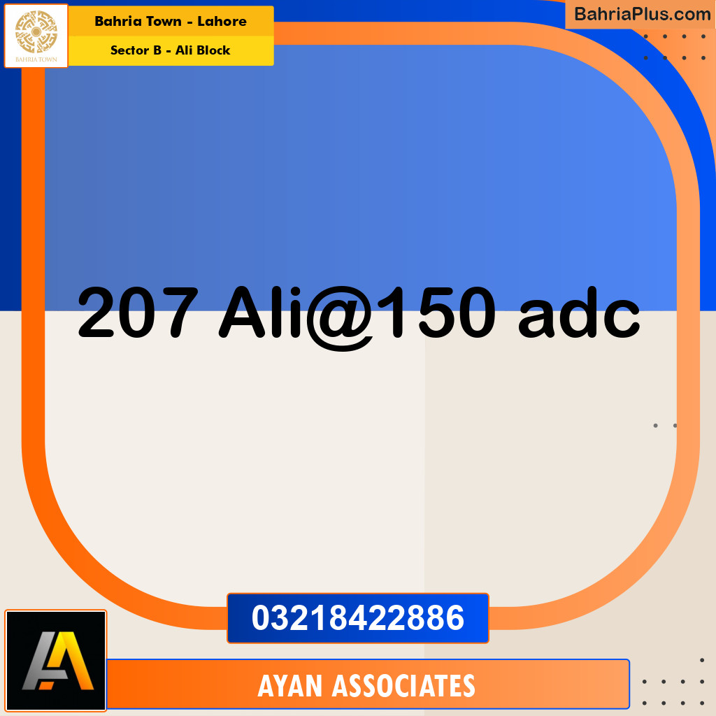 Residential Plot for Sale in Sector B - Ali Block - Bahria Town, Lahore - (BP-185230)