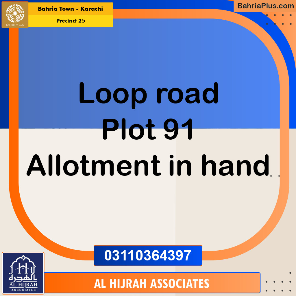 125 Sq. Yards Residential Plot for Sale in Precinct 25 -  Bahria Town, Karachi - (BP-185301)
