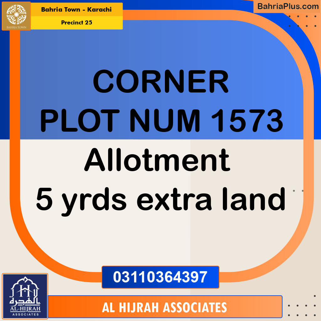125 Sq. Yards Residential Plot for Sale in Precinct 25 -  Bahria Town, Karachi - (BP-185302)
