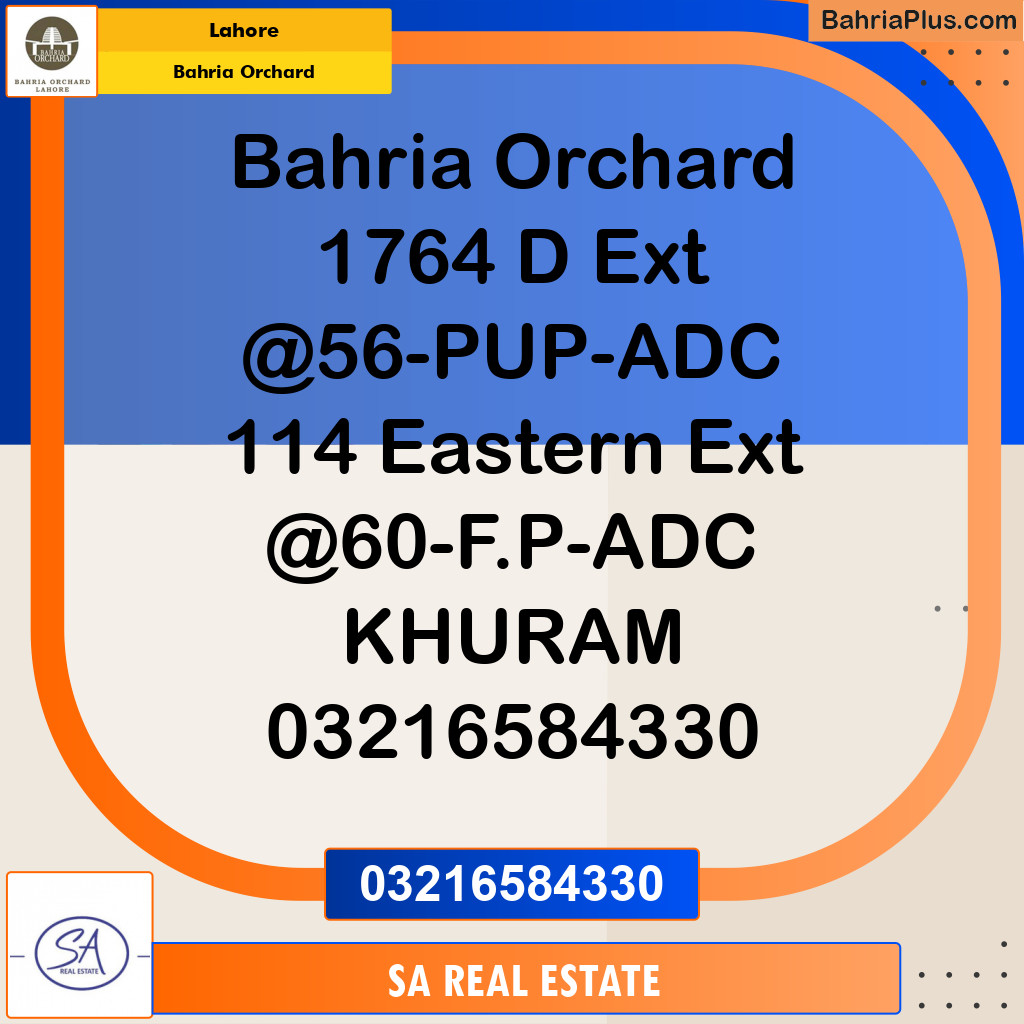 Residential Plot for Sale in Bahria Orchard, Lahore - (BP-185317)