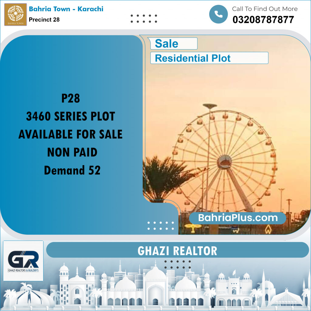 125 Sq. Yards Residential Plot for Sale in Precinct 28 -  Bahria Town, Karachi - (BP-185351)