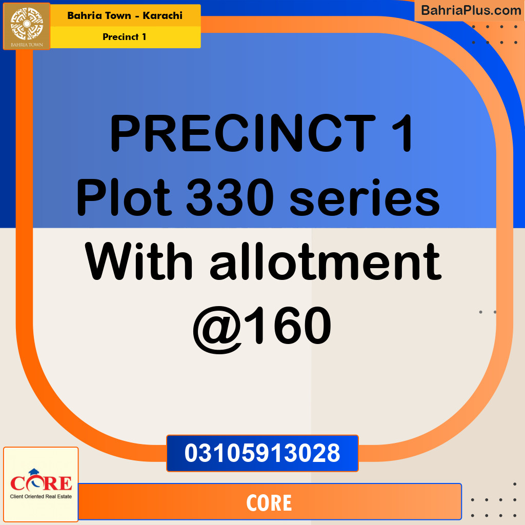 250 Sq. Yards Residential Plot for Sale in Precinct 1 -  Bahria Town, Karachi - (BP-185399)