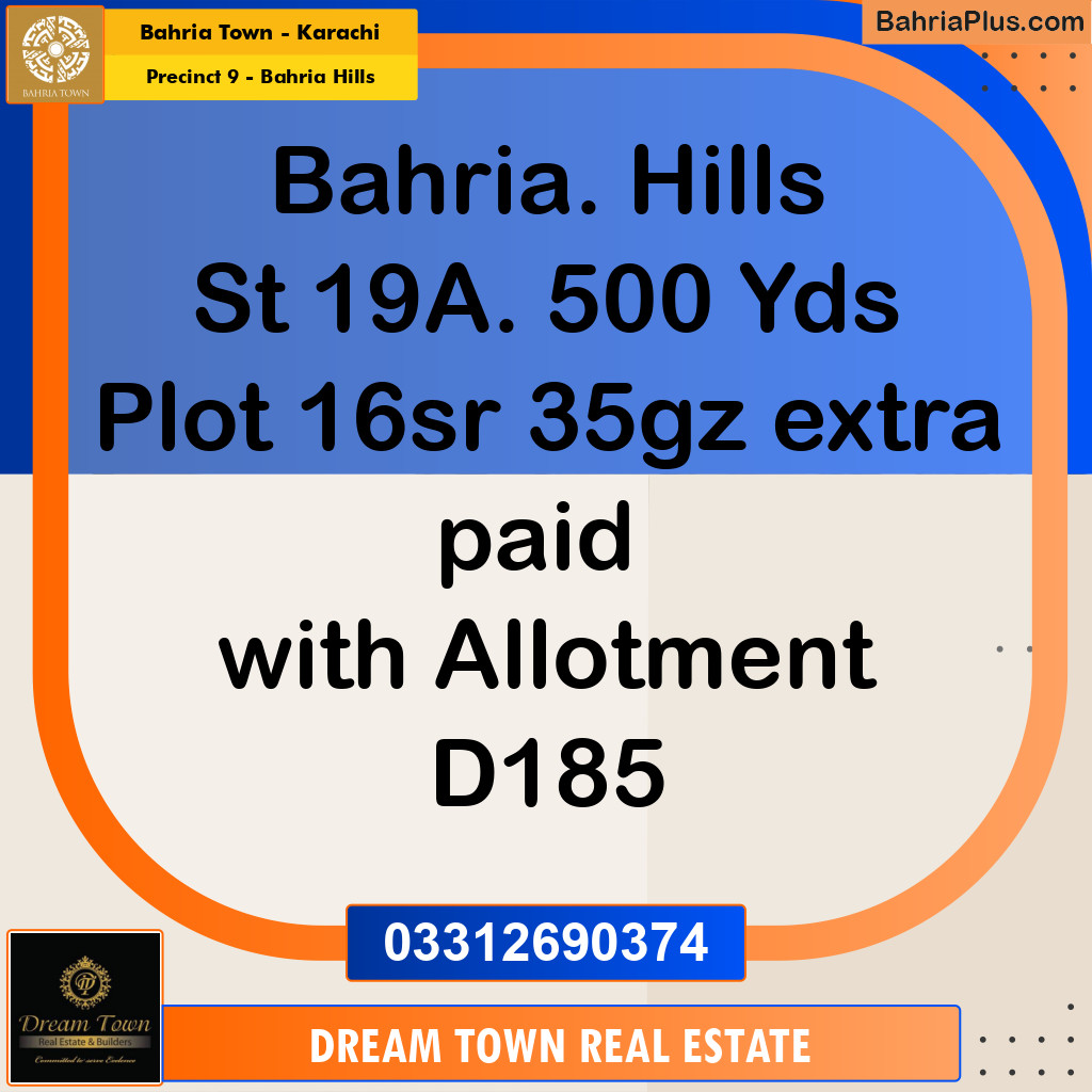 Residential Plot for Sale in Precinct 9 - Bahria Hills -  Bahria Town, Karachi - (BP-185428)