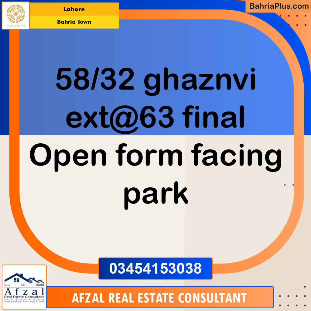 Residential Plot for Sale in Bahria Town, Lahore - (BP-185456)
