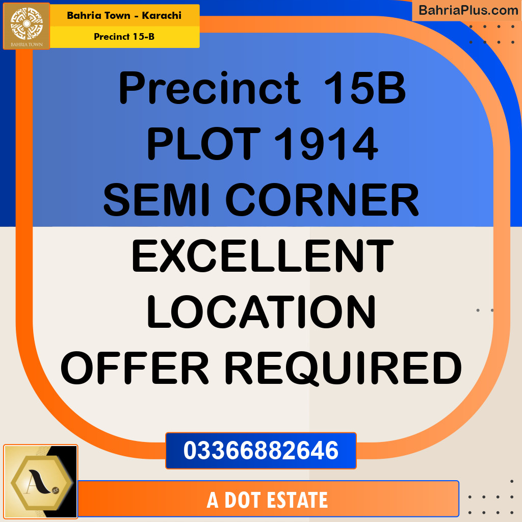 125 Sq. Yards Residential Plot for Sale in Precinct 15-B -  Bahria Town, Karachi - (BP-185474)