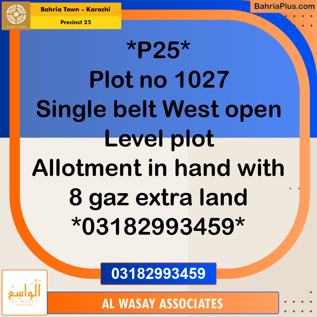 125 Sq. Yards Residential Plot for Sale in Precinct 25 -  Bahria Town, Karachi - (BP-185655)