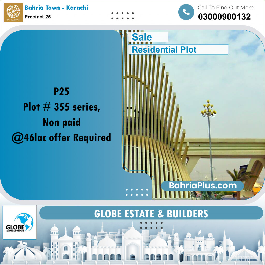 Residential Plot for Sale in Precinct 25 - Bahria Town, Karachi - (BP-185734)