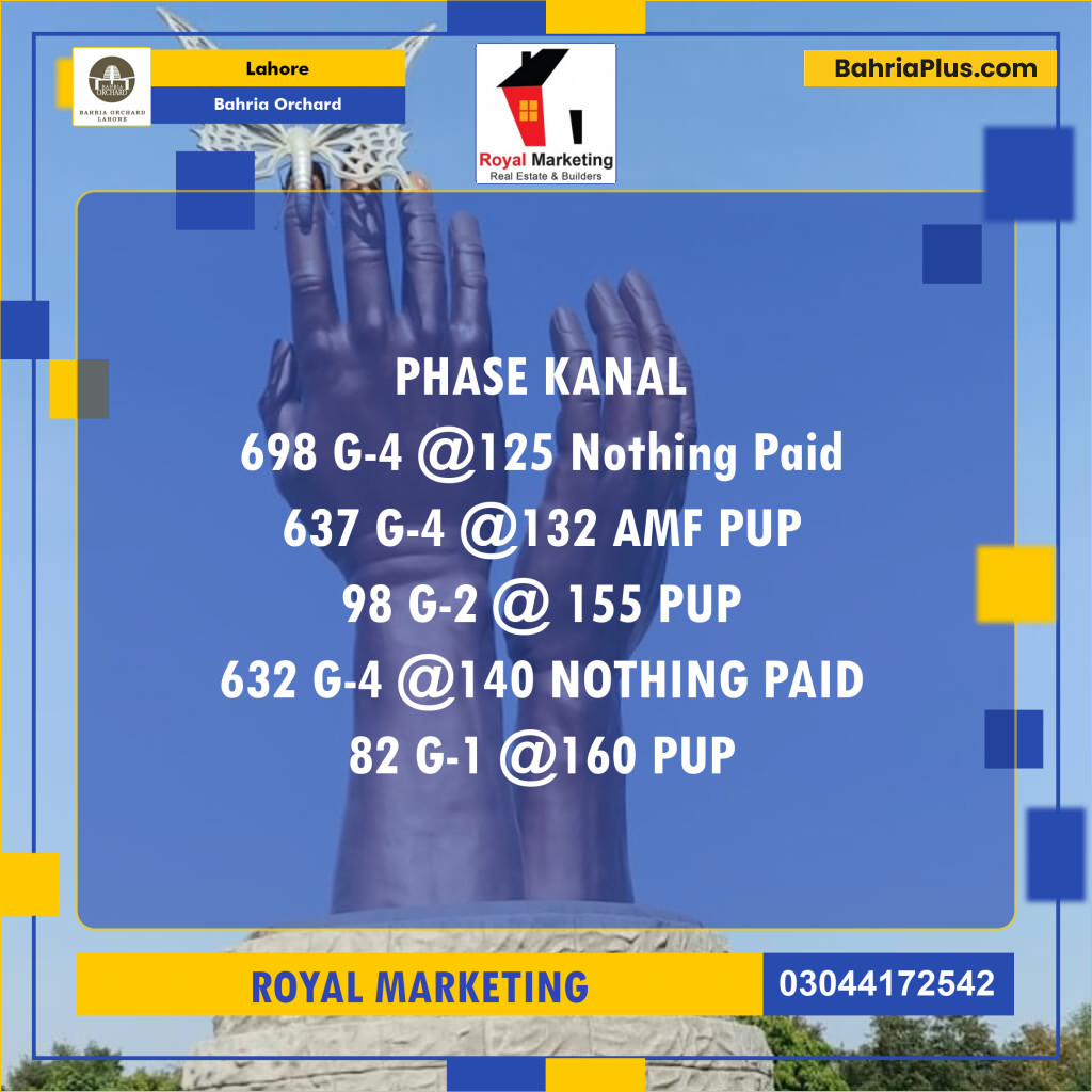 Residential Plot for Sale in Bahria Orchard, Lahore - (BP-185853)