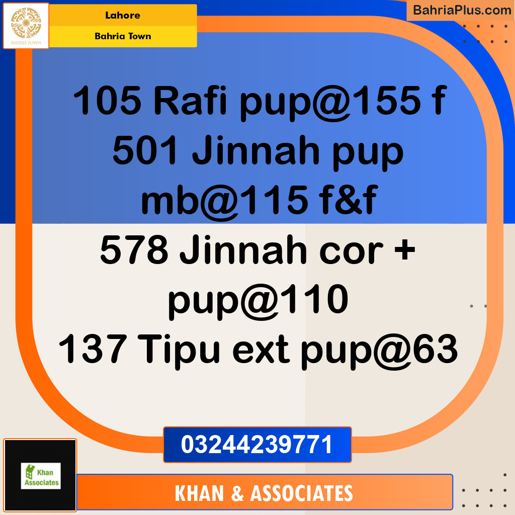 Residential Plot for Sale in Bahria Town, Lahore - (BP-185909)