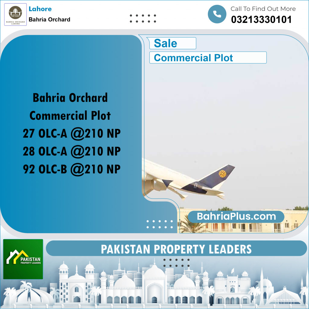 Commercial Plot for Sale in Bahria Orchard, Lahore - (BP-185932)