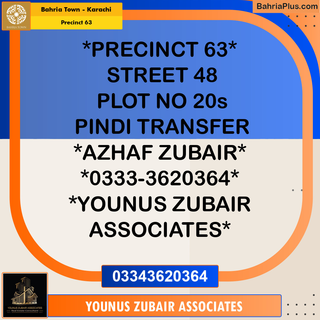 Residential Plot for Sale in Precinct 63 - Bahria Town, Karachi - (BP-185997)
