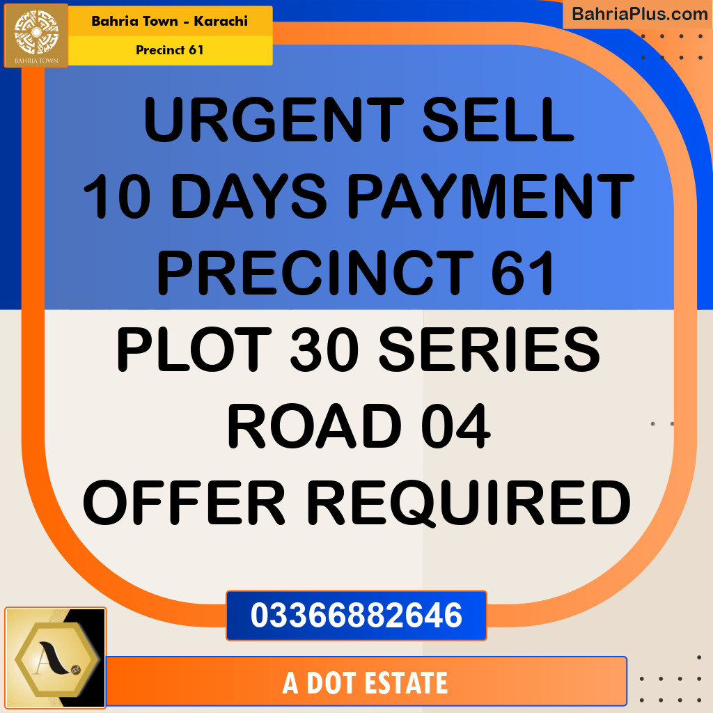 125 Sq. Yards Residential Plot for Sale in Precinct 61 -  Bahria Town, Karachi - (BP-186102)