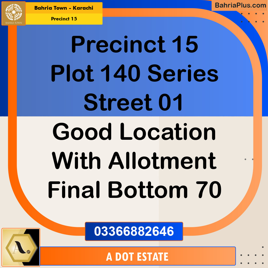 Residential Plot for Sale in Precinct 15 - Bahria Town, Karachi - (BP-186104)