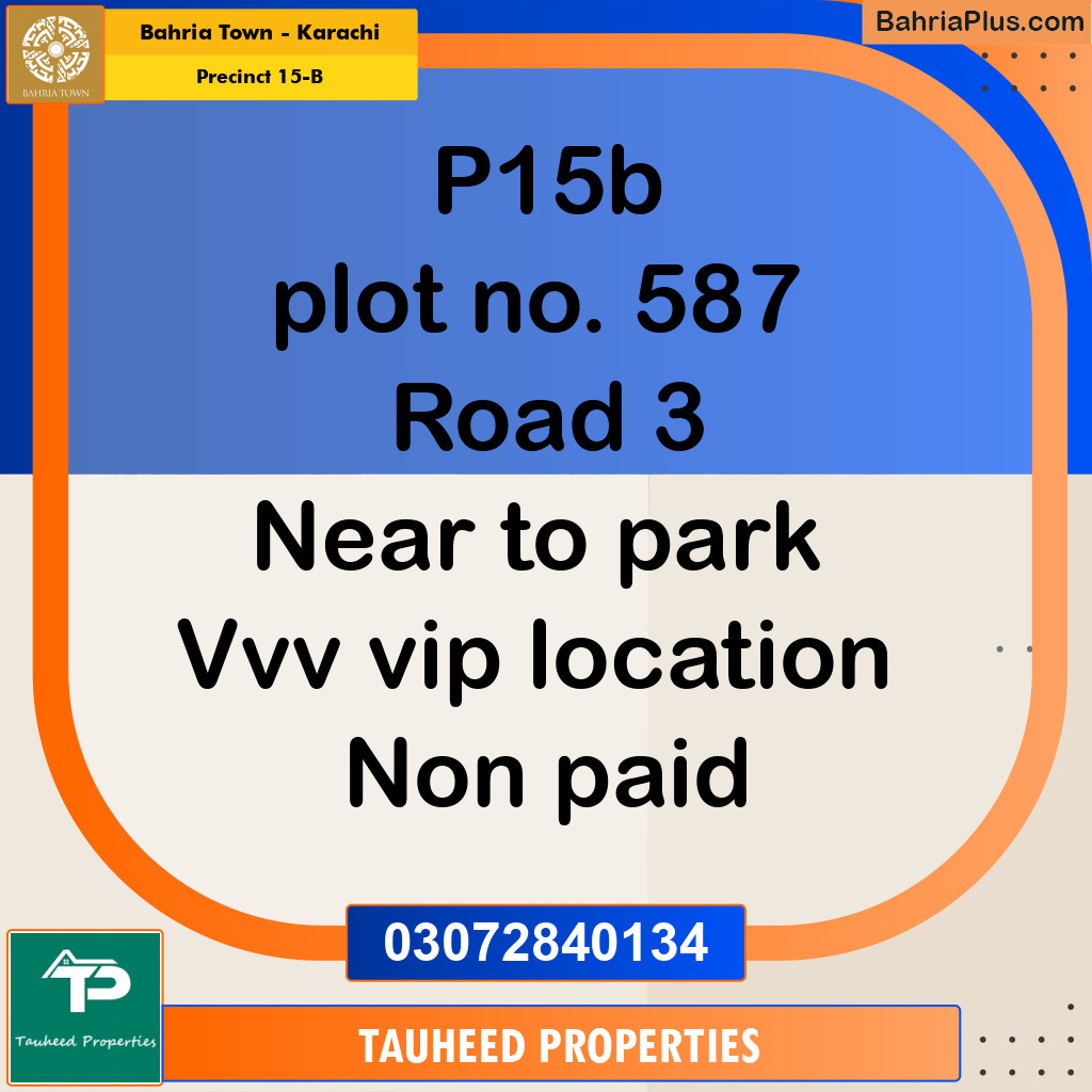 125 Sq. Yards Residential Plot for Sale in Precinct 15-B -  Bahria Town, Karachi - (BP-186193)