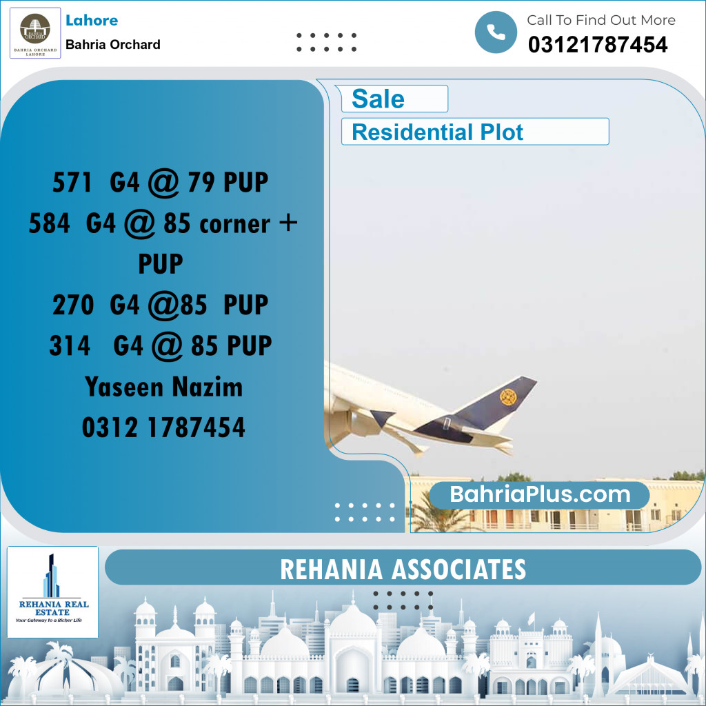 Residential Plot for Sale in Bahria Orchard, Lahore - (BP-186289)