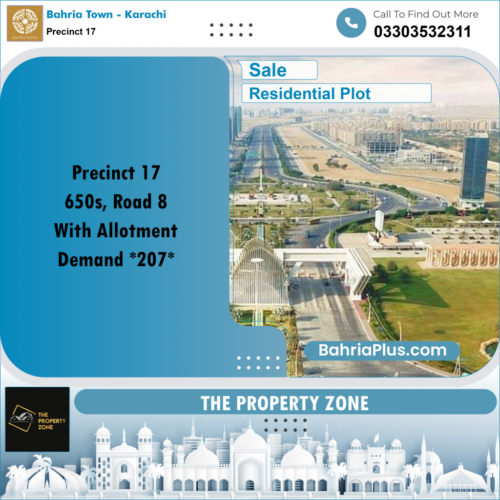 Residential Plot for Sale in Precinct 17 -  Bahria Town, Karachi - (BP-186301)