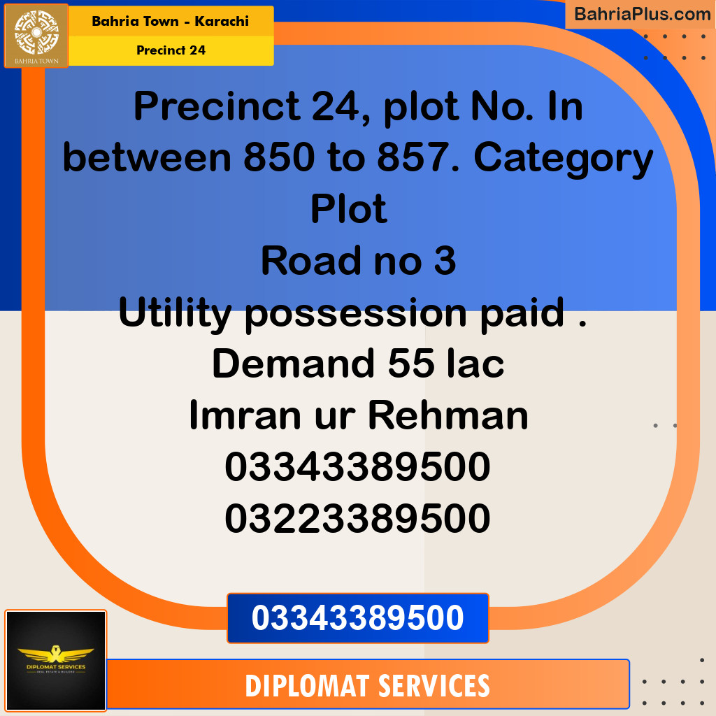 Residential Plot for Sale in Precinct 24 - Bahria Town, Karachi - (BP-186420)