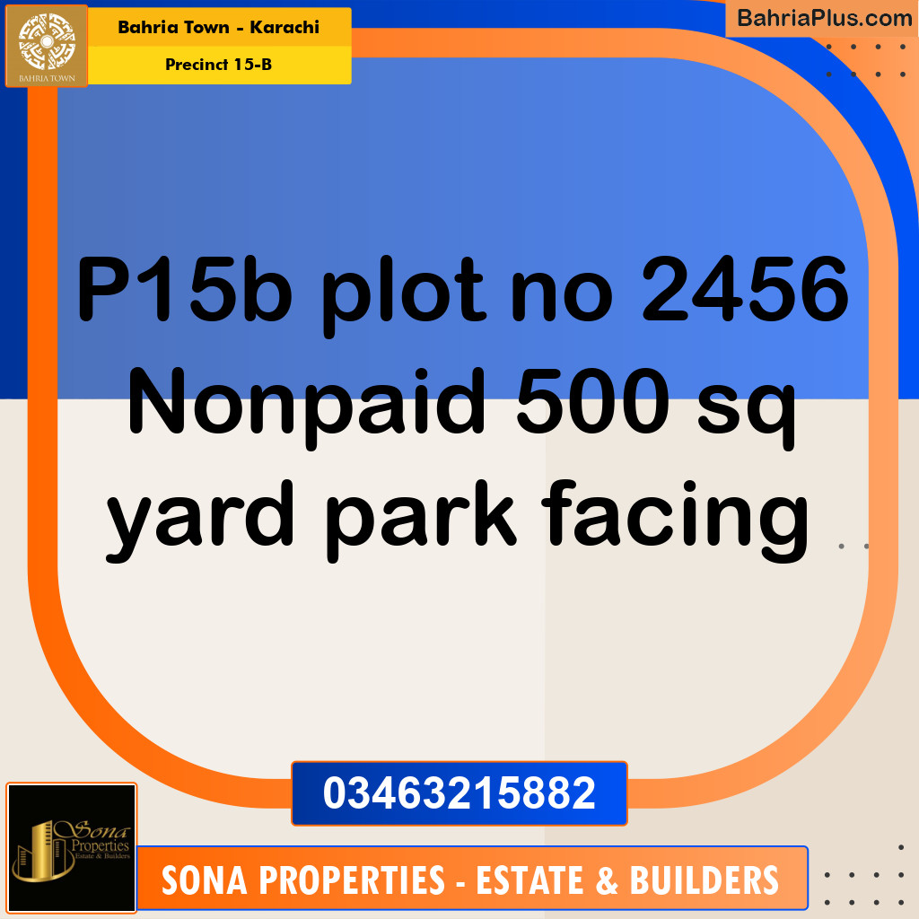 125 Sq. Yards Residential Plot for Sale in Precinct 15-B -  Bahria Town, Karachi - (BP-186568)