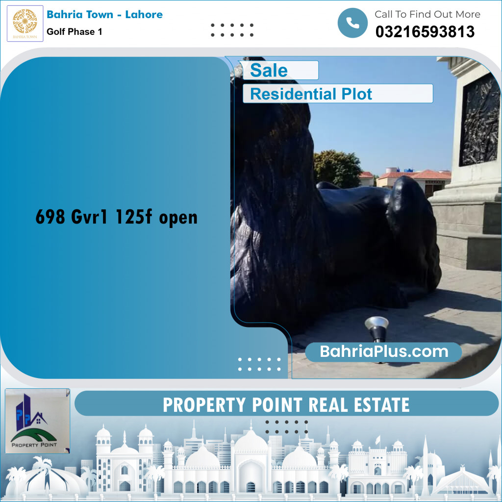 Residential Plot for Sale in Golf Phase 1 - Bahria Town, Lahore - (BP-186600)