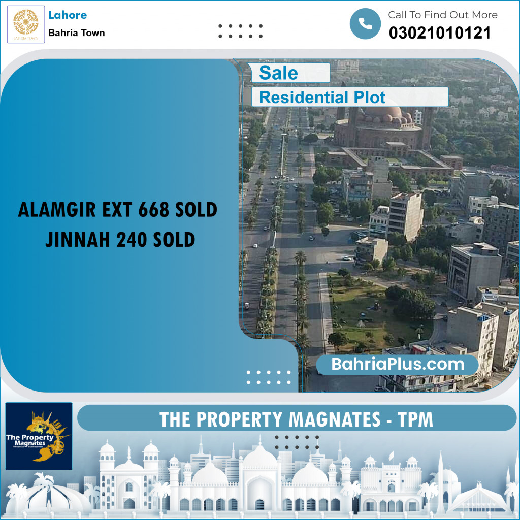 Residential Plot for Sale in Bahria Town, Lahore - (BP-186649)