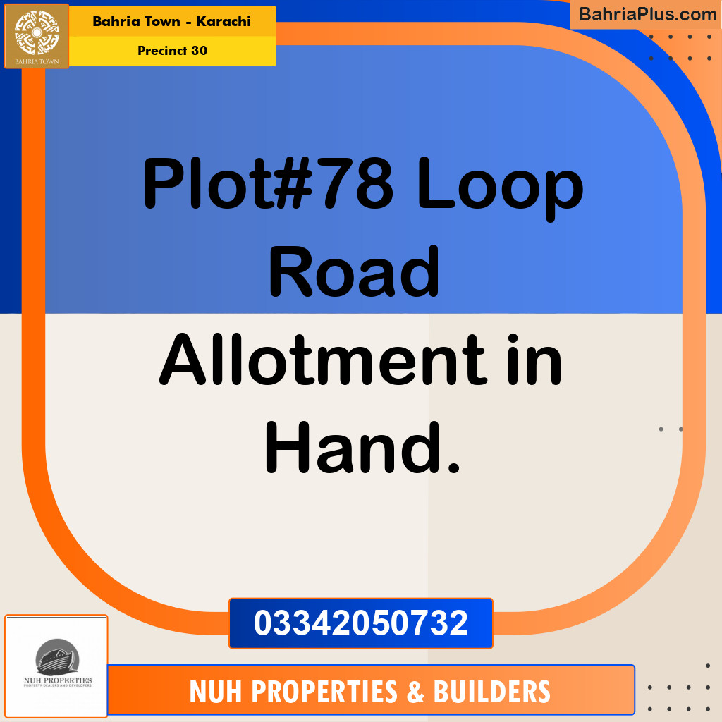 250 Sq. Yards Residential Plot for Sale in Precinct 30 -  Bahria Town, Karachi - (BP-186685)