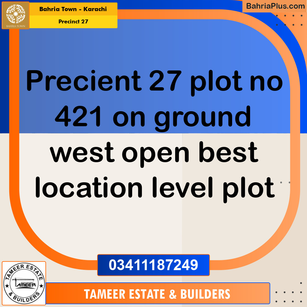 Residential Plot for Sale in Precinct 27 - Bahria Town, Karachi - (BP-186708)