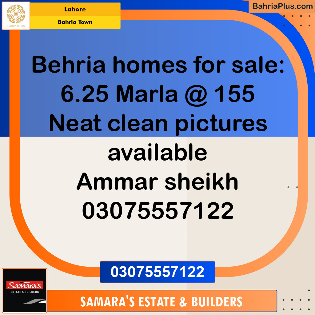 Residential Plot for Sale in Bahria Town, Lahore - (BP-186756)