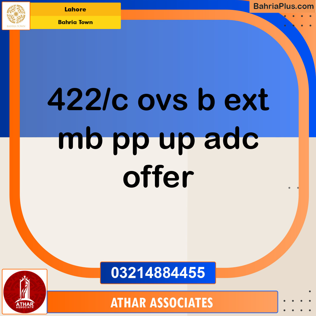 Residential Plot for Sale in Bahria Town, Lahore - (BP-186809)