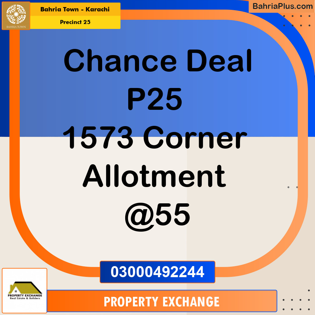 125 Sq. Yards Residential Plot for Sale in Precinct 25 -  Bahria Town, Karachi - (BP-186859)