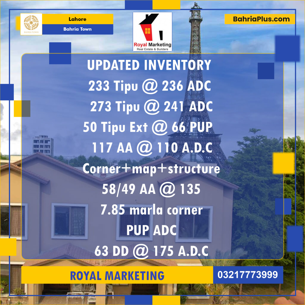 Residential Plot for Sale in Bahria Town, Lahore - (BP-187037)