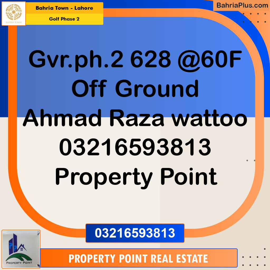 Residential Plot for Sale in Golf Phase 2 -  Bahria Town, Lahore - (BP-187064)