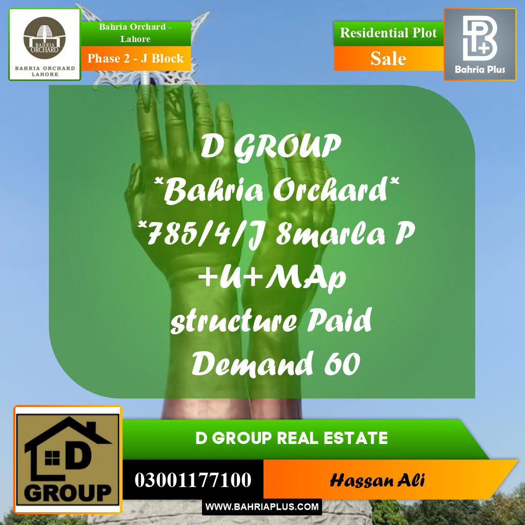 Residential Plot for Sale in Phase 2 - J Block -  Bahria Orchard, Lahore - (BP-187133)